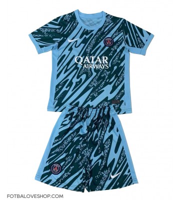Paris Saint-Germain Brankářské Dětské Venkovní Dres 2024-25 Krátký Rukáv (+ trenýrky)